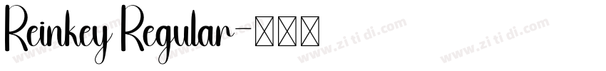 Reinkey Regular字体转换